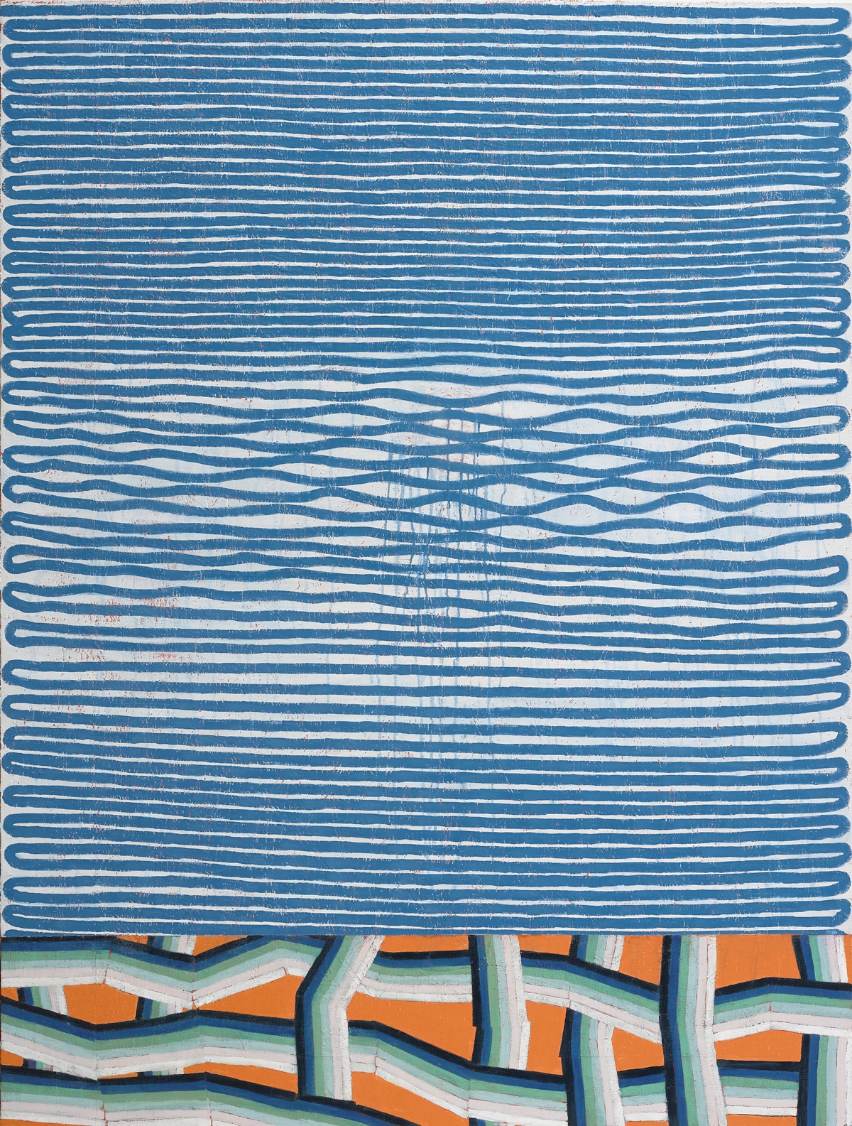 Obstacle Course For An Optimist, 2024/25, oil on canvas, 230 x 175 cm
