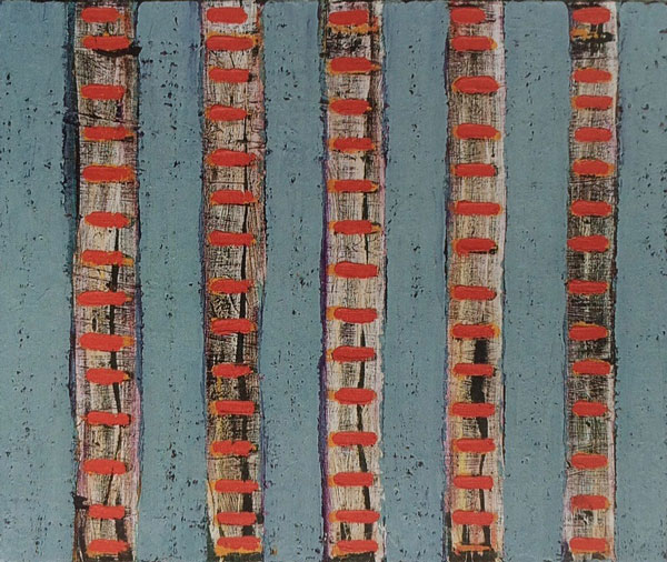 Ogham III 1999, oil on canvas, 50 x 60 cm