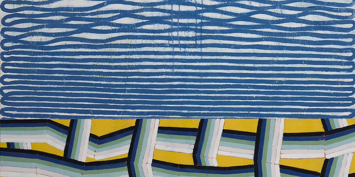 Obstacle Course For The Optimists Brother (detail), 2024/25, oil on canvas, 180 x 145 cm