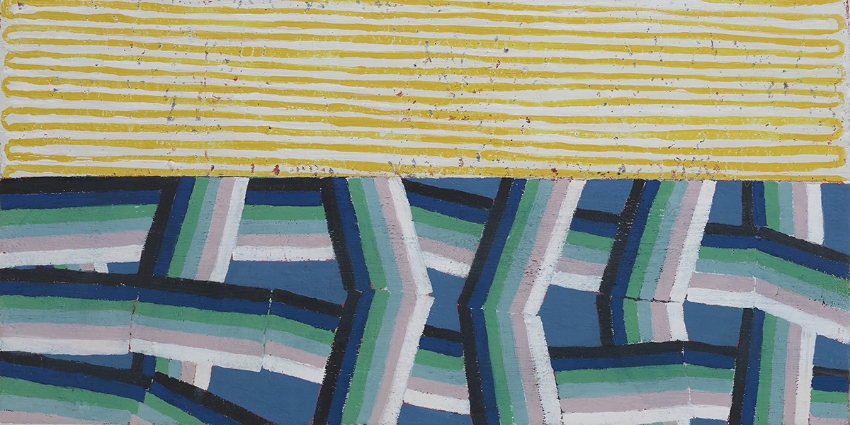 Obstacle Course (detail), 2024/25, oil on canvas on board, 91.5 x 61 cm